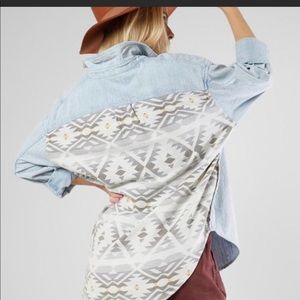 Free People/ We the Free button down